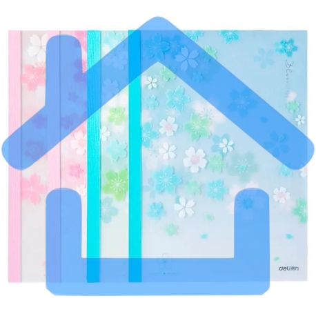 Тетрадь Deli SAKURA WPA5,40, A5, 40 листов, линейка, ассорти