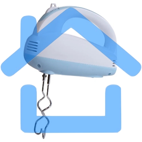 Миксер Maxwell MW-1360(W) Мощность 300 Вт.5 скорост. режимов.Номинальная потребляемая мощность 120 В-10