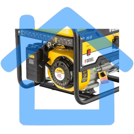 Электрогенератор бензиновый Denzel PS 33, 3.3 кВт, 85 дБ, 41 кг-4