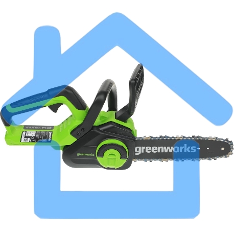 Цепная пила аккумуляторная GreenWorks G24CS25K4, 24V, 25см, c АКБ 4А·ч и ЗУ (2007707UB)-7