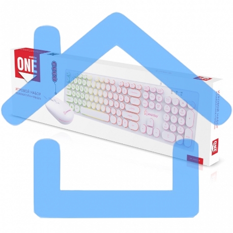 Комплект клавиатура+мышь Smartbuy (SBC-328327-W) ONE 328327 белый-3