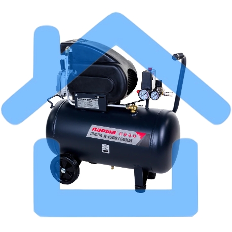 Компрессор поршневой Парма K-1500/50КМ масляный 198л/мин 50л 1500Вт серый/черный-7