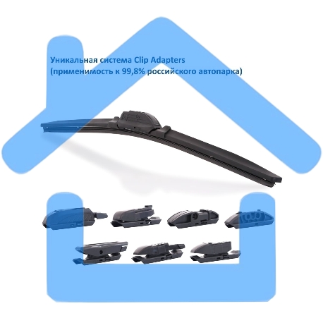 Щетка стеклоочистителя GOODYEAR GY000441 PREMIUM 21''/53см бескаркасная-1