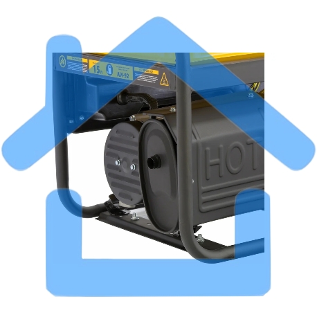 Электрогенератор бензиновый Denzel PS 25, 2.5 кВт, 85 дБ, 37 кг-2