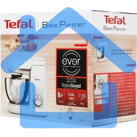 Кухонная машина Tefal Bake Partner QB520B38, серый/серебристый-14