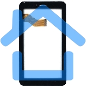 Сенсорное стекло (тачскрин) для Irbis TX34 TX46 TX47, черное с рамкой