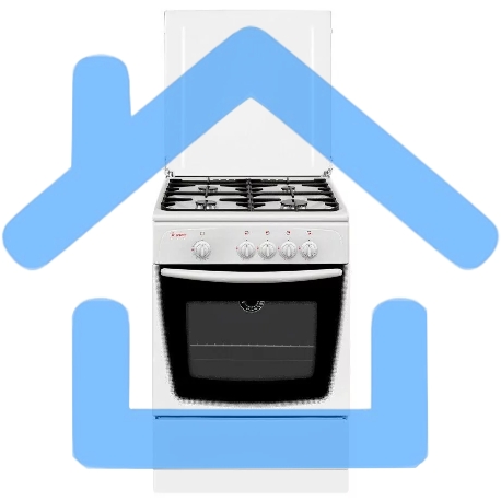 Плита газовая Gefest CG 60М C7 К73 белый, конфорок 4 шт, духовка 63 л, 60 см x 85 см x 60 см