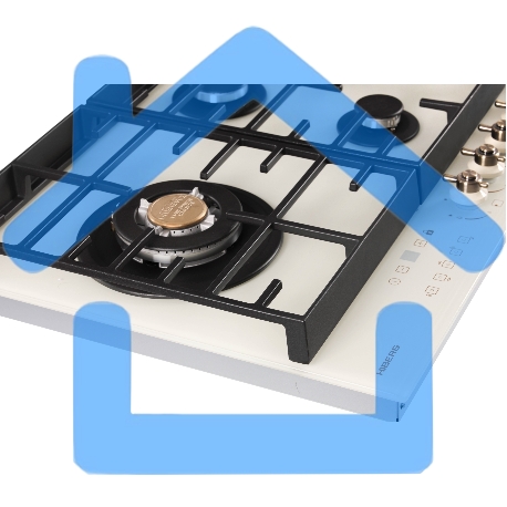 Варочная поверхность HIBERG VM 9155 Y, бежевый-5