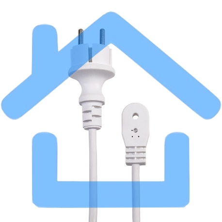 Гирлянда Белт-Лайт 2 жилы, 50м, шаг 40см, 125 патронов E27, IP65, белый круглый провод NEON-NIGHT-5