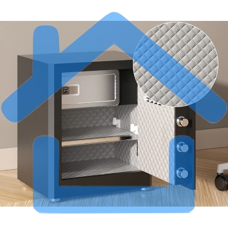 Сейф Deli ET596 600x380x360мм электронный/ключевой/биометрический трейзер-2