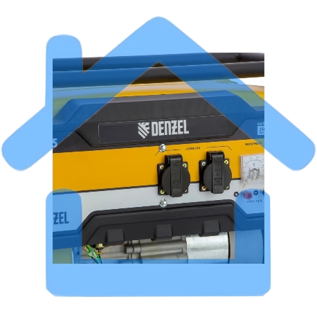 Электрогенератор бензиновый Denzel PS 25, 2.5 кВт, 85 дБ, 37 кг-4