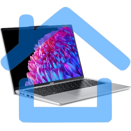 Ноутбук Acer Swift Go 14 SFG14-73-70EH серебристый NX.KSGCD.002 Core Ultra 7 155H 16Gb SSD 1Tb Intel Arc 14