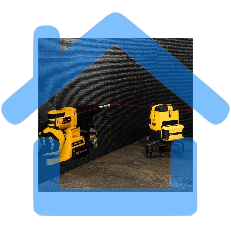 Лазерный уровень LX 05 Red, 20 м, 635 нм, акк. Li 5200 mAh, резьба 5/8