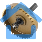 Коронка по металлу Denzel HSS, 63 мм, нитридтитановое покрытие