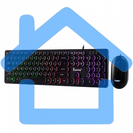 Комплект клавиатура+мышь Smartbuy (SBC-328327-K) ONE 328327 черный-2