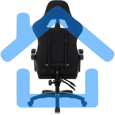 Кресло игровое Zombie Void черный/серый-20