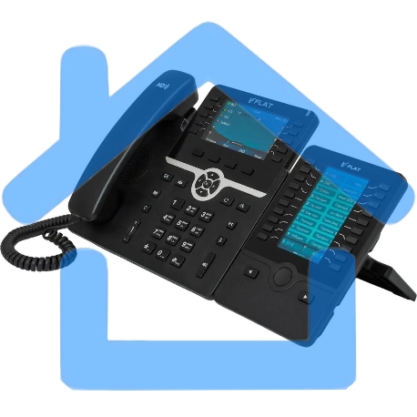 Телефон IP Флат Flat-Phone-B10 черный