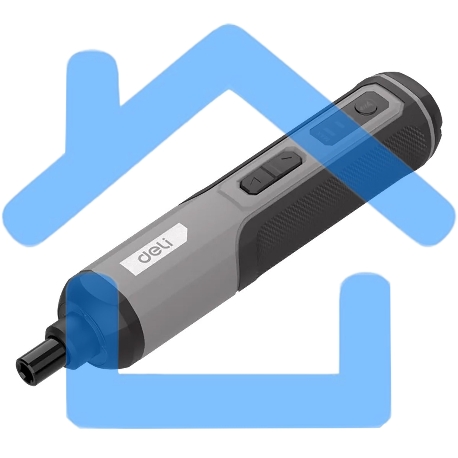 Отвертка аккумуляторная Deli DC160, (4В, 2А*ч, 5Нм, 300об/мин, Type-C, набор бит 24 шт, пласт. кейс)