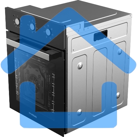 Духовой шкаф электрический Hyundai HEO 45311 BG черный-4