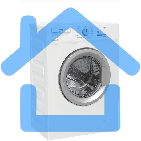 Стиральная машина Beko WRS 54P1 BSW белый, загрузка фронтальная 5 кг, 800 об/мин, класс: A-10%-1