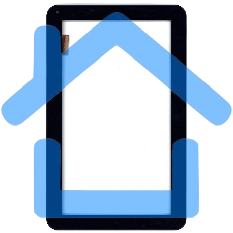 Сенсорное стекло (тачскрин) для Irbis TZ100. черное с рамкой