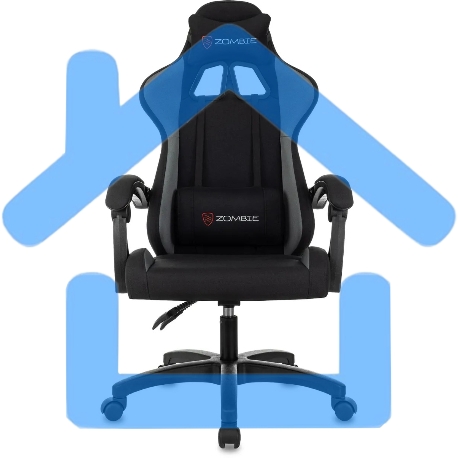 Кресло игровое Zombie Void черный/серый-24