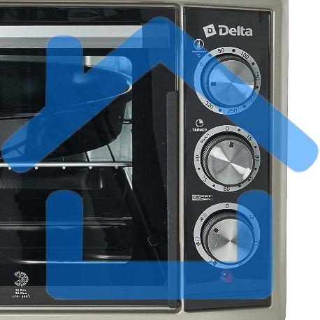 Мини-печь DELTA D-533 серая-4
