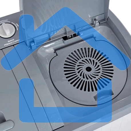 Стиральная машина Фея СМП 40 Н белый/серый, загрузка вертикальная 4 кг, 1320 об/мин, класс В-5