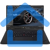 Ноутбук Lenovo ThinkPad P1 G7 черный Core Ultra 7 165H 32Gb SSD1Tb Intel Arc 16