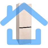 Холодильник Smile SRF348BGT бежевый мрамор двухкамерный 215/95 л морозилка снизу, No Frost