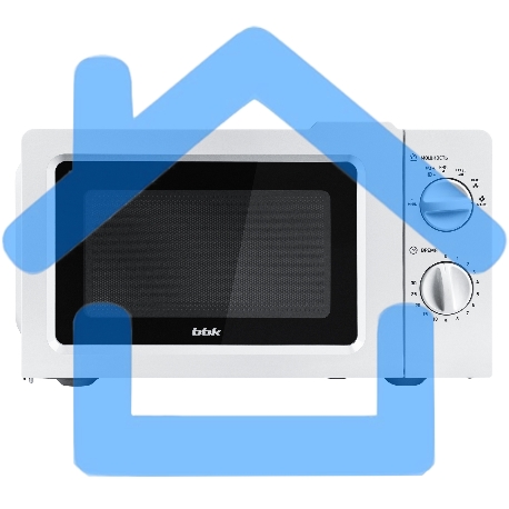 Микроволновая печь BBK 17MWS-781M/W белый, 17 л, 700 Вт, переключатели - поворотный механизм-4