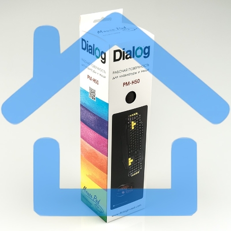 Игровая поверхность для клавиатуры и мыши Dialog PM-H50, черная, размер 700х300х3мм-5