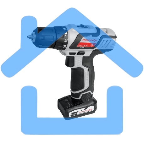 Дрель-шуруповерт ИНТЕРСКОЛ ДА-18ЭР 436.2.2.20, Аккумуляторная, 18В, 2 АКБ, промо