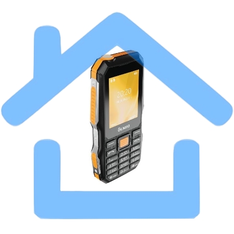 Мобильный телефон Olmio X04 черный-оранжевый-3