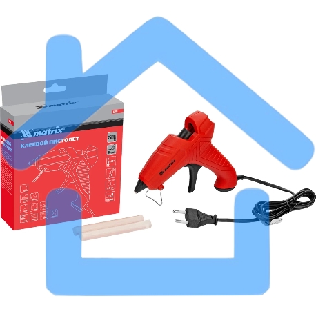 Клеевой пистолет Matrix, 11 мм, 25 (80) Вт, 16 г/мин-14