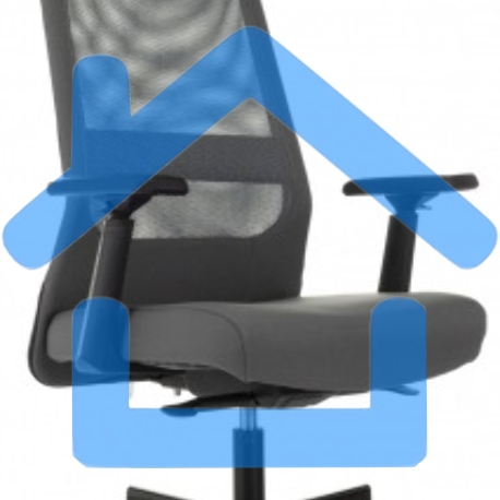 Кресло руководителя Бюрократ T-995 серый TW-04 Neo Grey, сетка/ткань, крестов. металл черный