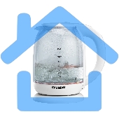 Чайник электрический Hyundai HYK-S3808 1.7л. 2200Вт белый (корпус: стекло)