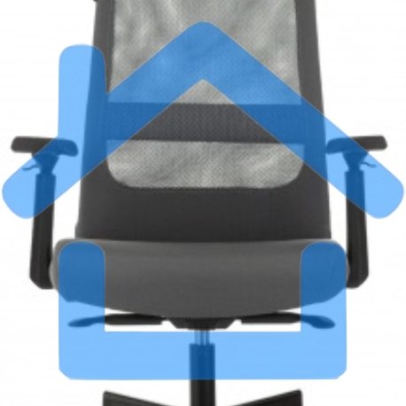 Кресло руководителя Бюрократ T-995 серый TW-04 Neo Grey, сетка/ткань, крестов. металл черный-1