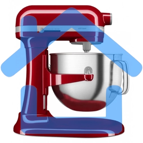 Настольный миксер KitchenAid Artisan с подъемной чашей 6.7 л цвет красный