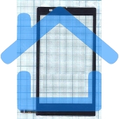 Сенсорное стекло (тачскрин) для Philips Xenium X809, черное