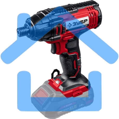 Винтоверт ЗУБР 18В, без АКБ, в коробке, ударный. ГВЛ-255