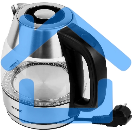 Чайник Centek CT-0018, 1.2л, 1600Вт, стекло, серебристый-4
