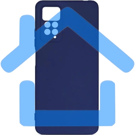 Чехол (клип-кейс) DF xiCase-62 для Xiaomi Redmi Note 11 Pro/11 Pro 5G синий