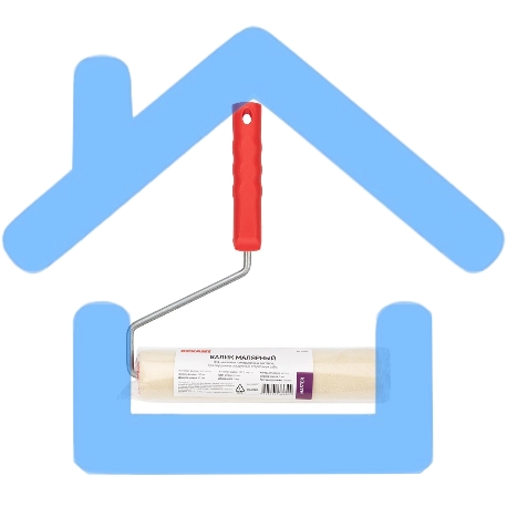 Валик Rexant 89-0008 велюр, ворс 5 мм, ширина ролика 240 мм, Ø 42 мм, бюгель 8 мм серия 