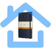 Блокнот Moleskine CLASSIC SOFT QP616B20 Large 130х210мм, 192 страниц, линейка, мягкая обложка, синий сапфир