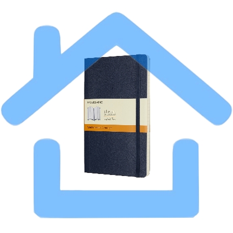 Блокнот Moleskine CLASSIC SOFT QP616B20 Large 130х210мм, 192 страниц, линейка, мягкая обложка, синий сапфир