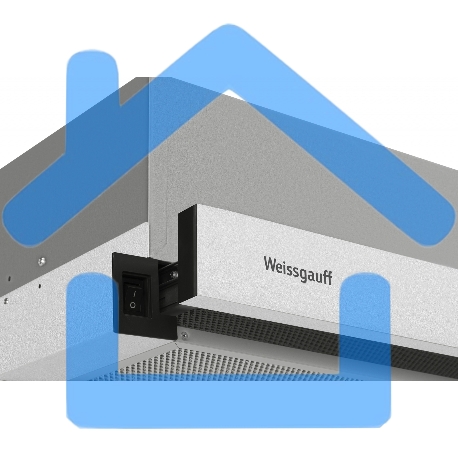 Вытяжка встраиваемая Weissgauff TEL 06 1M IX серебристая, 59.5 см, 600 куб. м/ч, 46 дБ-1