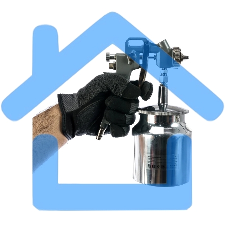 Краскопульт пневматический Matrix 57317с нижним бачком v=075k + сопла диаметром 1.2 1.5 и 1.8мм-5