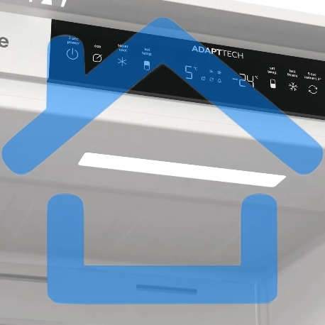 Встраиваемый холодильник Gorenje NRKI517141 белый двухкамерный 175/68 л морозилка снизу, No Frost-1