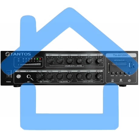 Усилитель Tantos TSo-AA120MZ 120Вт черный (00-00025063)